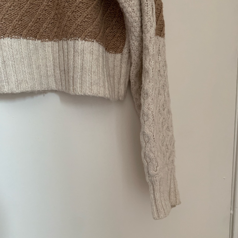 American Eagle Patchwork Cropped Cardigan Size Sm… - image 8